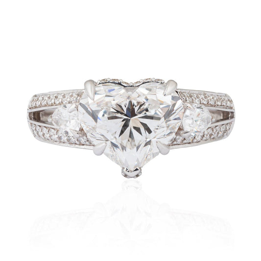 Elevate your love story with our Heart Cut Diamond Engagement Ring - ETERNA JEWELS