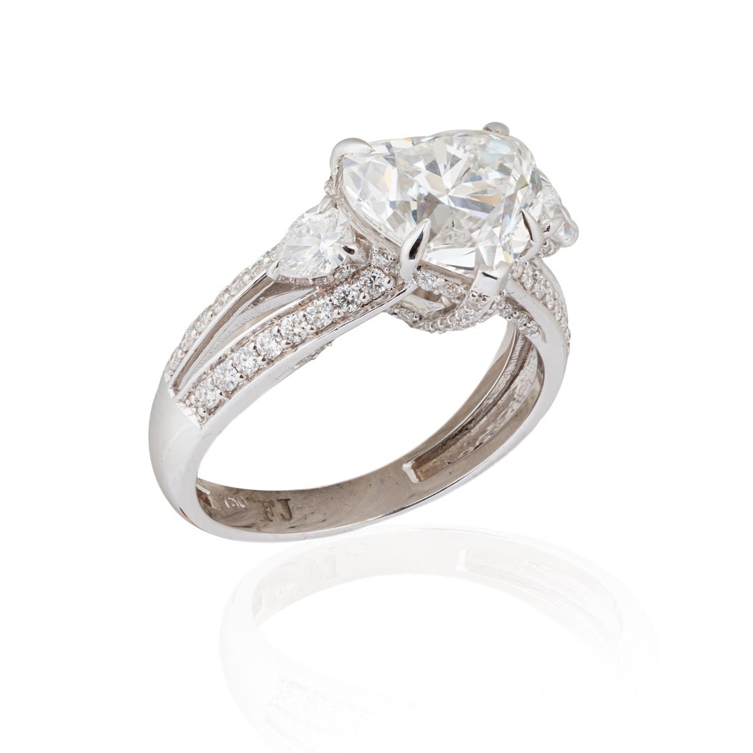 Elevate your love story with our Heart Cut Diamond Engagement Ring - ETERNA JEWELS