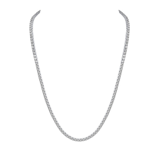 White Gold Diamond Riviere Necklace - ETERNA JEWELS